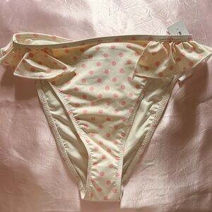Dippin' Daisy's Poppi Bikini Bottoms with Pink Polka Dots and Ruffles